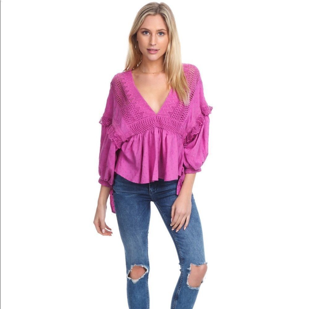 ✨HP✨FREE PEOPLE
DRIVE YOU MAD BLOUSE ✨ - Picture 2 of 7